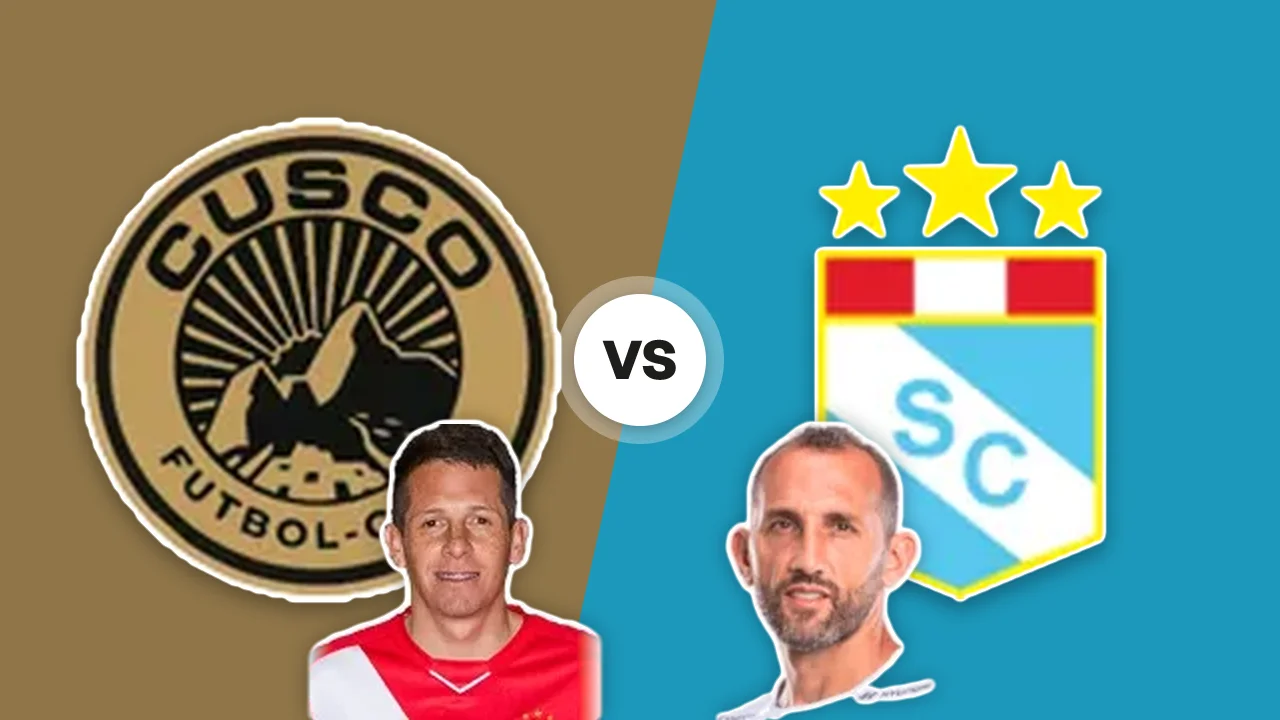 Cusco-Sporting Cristal: gli scudi delle due squadre con N. Silva e H. Barcos