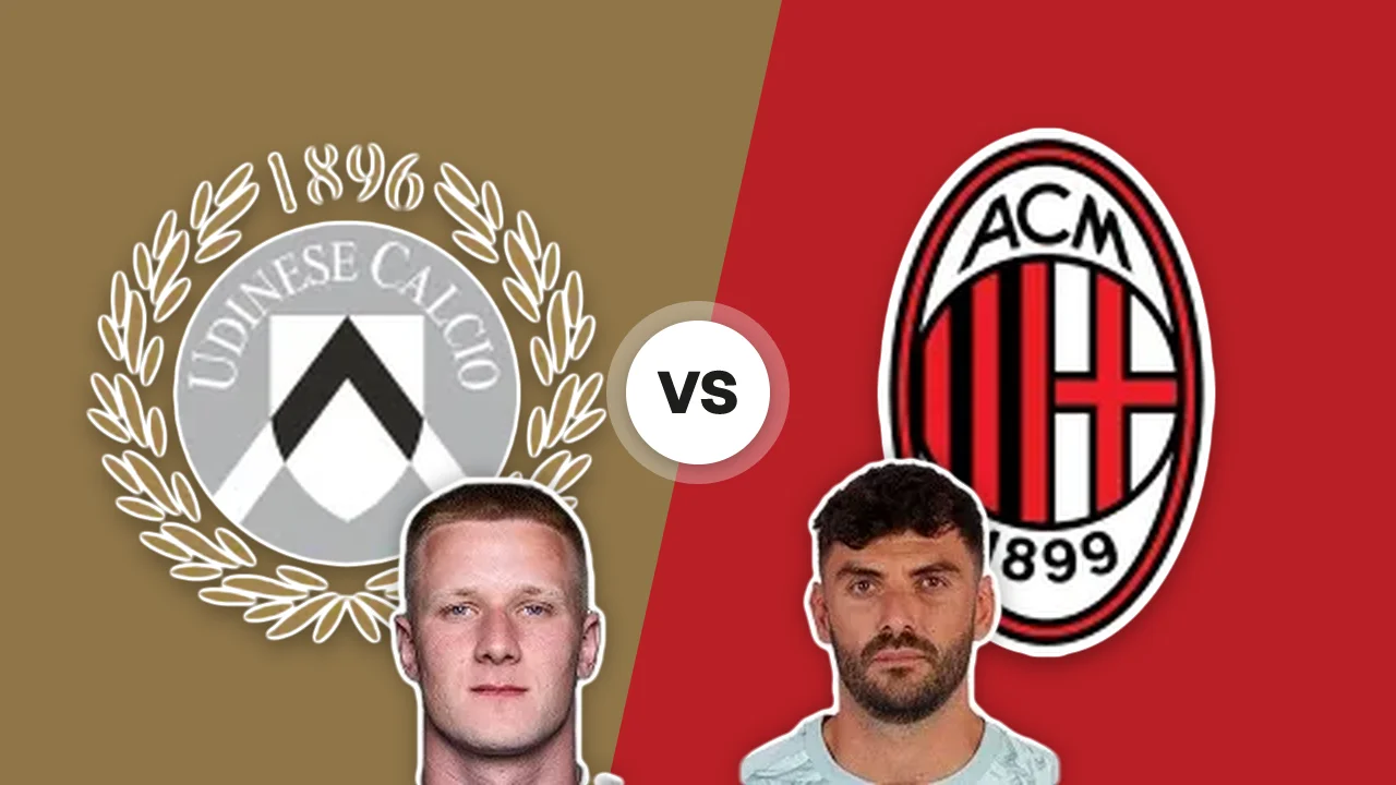 Udinese-AC Milan: gli scudi delle due squadre con B. Mrozek e P. Terracciano